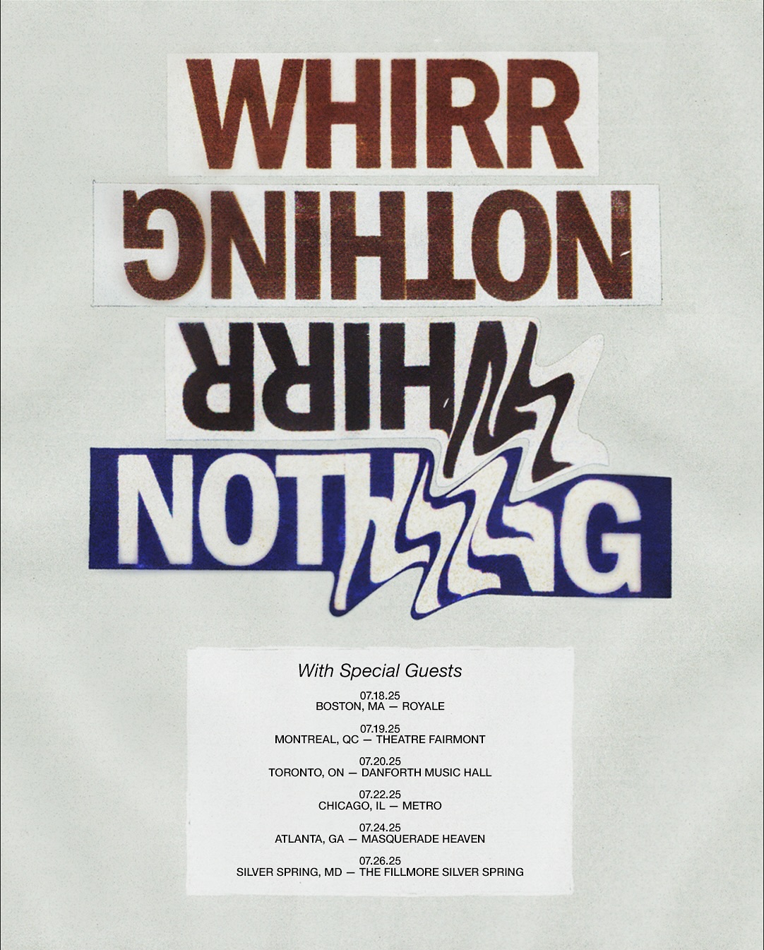 Whirr Tour Poster 2025